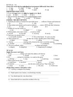 Bài soạn ktra 15'''' unit 9$10