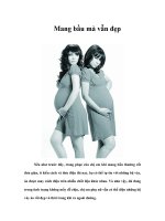 Tài liệu Mang bầu mà vẫn đẹp pptx