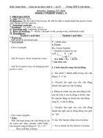 Bài soạn TC 8 - Ky II: Passive voice