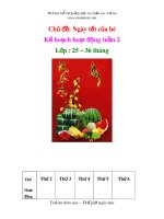 Tài liệu Chủ đề: Ngày tết của bé (25 - 36 tháng) - Tuần 2 pdf