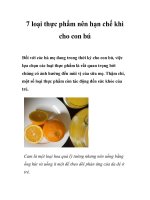 Tài liệu 7 loại thực phẩm nên hạn chế khi cho con bú ppt