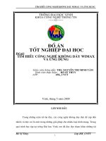 Tìm hiểu công nghệ không dây wimax và ứng dụng 