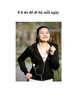 Tài liệu 8 lí do để đi bộ mỗi ngày doc