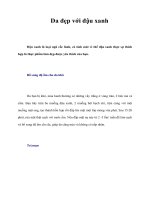 Tài liệu Da đẹp với đậu xanh ppt