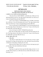 Tài liệu KẾ HOẠCH TRƯỜNG HỌC THÂN THIỆN