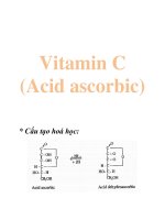 Tài liệu Vitamin C (Acid ascorbic) ppt
