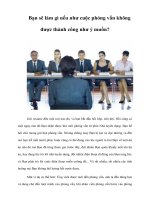 Tài liệu Bạn sẽ làm gì nếu như cuộc phỏng vấn không được thành công như ý muốn? docx