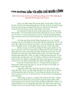 Tài liệu Con đường dẫn tôi đến chủ nghĩa Lê-nin docx