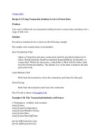 Tài liệu Using Transaction Isolation Levels to Protect Data doc