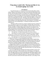 Tài liệu Ứng dụng và phát triển Thương mại điện tử vào các doanh nghiệp vừa và nhỏ docx