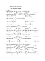 Tài liệu Tập đề thi trắc nghiệm bất phương trình số 4 pptx