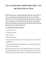 Tài liệu GLAUCOMA DO CORTICOID, MỘT VẤN ĐỀ ĐÁNG QUAN TÂM docx