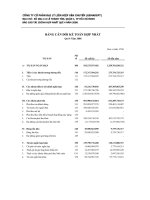 Tài liệu BẢNG CÂN ĐỐI KẾ TOÁN HỢP NHẤT pptx