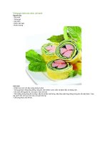 Trứng gà cuộn xúc xích 