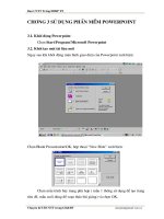 Bài giảng Su dung Power Point trong dạy học