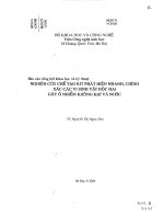 Nghiên cứu chế tạo KIT phát hiện nhanh, chính xác các vi sinh vật độc hại gây ô nhiễm không khí và nước 