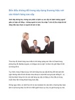 Tài liệu Bốn điều không đổi trong xây dựng thương hiệu với các khách hàng pdf