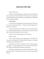 Tài liệu Nuôi ếch ở Hà Tĩnh pdf