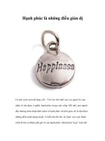 Tài liệu Hạnh phúc là những điều giản dị pptx