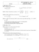 Tài liệu Đề ôn tập Toán 11 HK2 - đề số 19