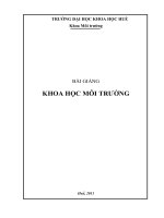 Giáo trình khoa học môi trường 