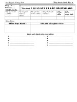 Tài liệu Bài thu hoạch : sinh 9 thực hành ráp mô hình ADN