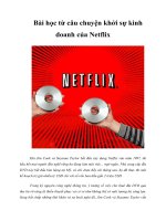 Tài liệu Bài học từ câu chuyện khởi sự kinh doanh của Netflix doc