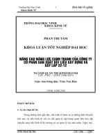 Nâng cao năng lực cạnh tranh của công ty cổ phần sản xuất vật liệu xây dựng và xây lắp 22 12 
