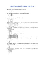 Bài giảng BÀI TẬP HÓA 10