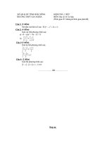 Tài liệu dr kiem tra toan 10 ky 1