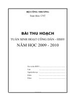 Tài liệu Bài thu hoạch Tuần sinh hoạt công dân - HSSV năm học 2009-2010 pdf