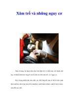 Tài liệu Xăm trổ và những nguy cơ docx