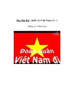 Tài liệu Âm nhạc lớp 3 - Học Hát Bài : Quốc Ca Việt Nam (lời 1) (Nhạc sĩ: Văn Cao) ppt