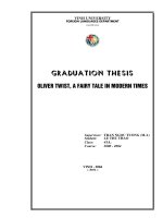 Oliver twist, a fairy tale in modern times 