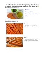 Tài liệu Có ai tò mò về vị của khoai lang nướng kiểu tây hem? pptx