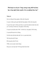 Tài liệu Phê duyệt các dự án ”tăng cường trang thiết bị khoa học công nghệ thuộc nguồn vốn sự nghiệp khoa học” pdf