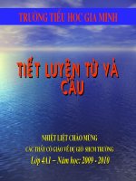 Bài soạn Lớp 4 - LTVC - Uoc mo