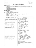 Tài liệu ĐẠi 8 - Tuần 33 - 3 cột