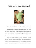 Tài liệu Chích insulin chưa là bước cuối pdf