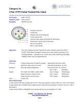 Tài liệu KRONE - Datasheet - Cat 5e - Cable - 4pr FTP HighWire docx