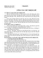 Bài soạn SKKN CHUYÊN ĐỀ CÔNNG TÁC CHỦ NHIỆM