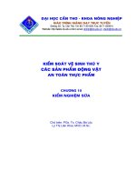 Tài liệu Kiểm soát vệ sinh an toàn thực phẩm P10 doc