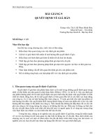 BÀI GIẢNG 9 QUYẾT ĐỊNH VỀ GIÁ BÁN