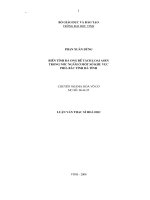 Biến tính đá ong để tách loại asen trong nước ngầm ở một số khu vực phía bắc tỉnh hà tĩnh 