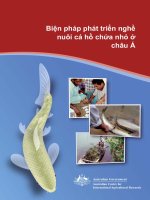 Tài liệu Biện pháp phát triển nghề nuôi cá hồ chứa nhỏ ở châu Á docx