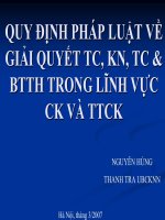 Tài liệu Tố cáo khiếu nại bồi thường thiệt hại doc