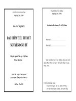 Đặc điểm tiểu thuyết nguyễn đình tú 