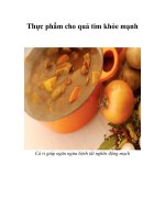 Tài liệu Thực phẩm cho quả tim khỏe mạnh pdf