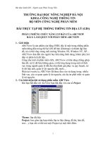 NHỮNG CHỨC NĂNG CƠ BẢN CỦA ARCVIEW