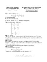 Bài giảng ĐỀ THI ĐỊCH LỚP 9( Có đáp án)